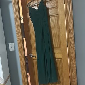 Emerald green bridesmaid dress worn once perfect for prom